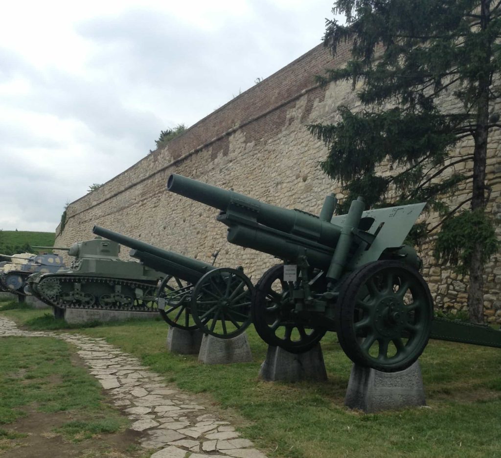 Cestopis Bělehrad - Pevnost Kalemegdan - děla