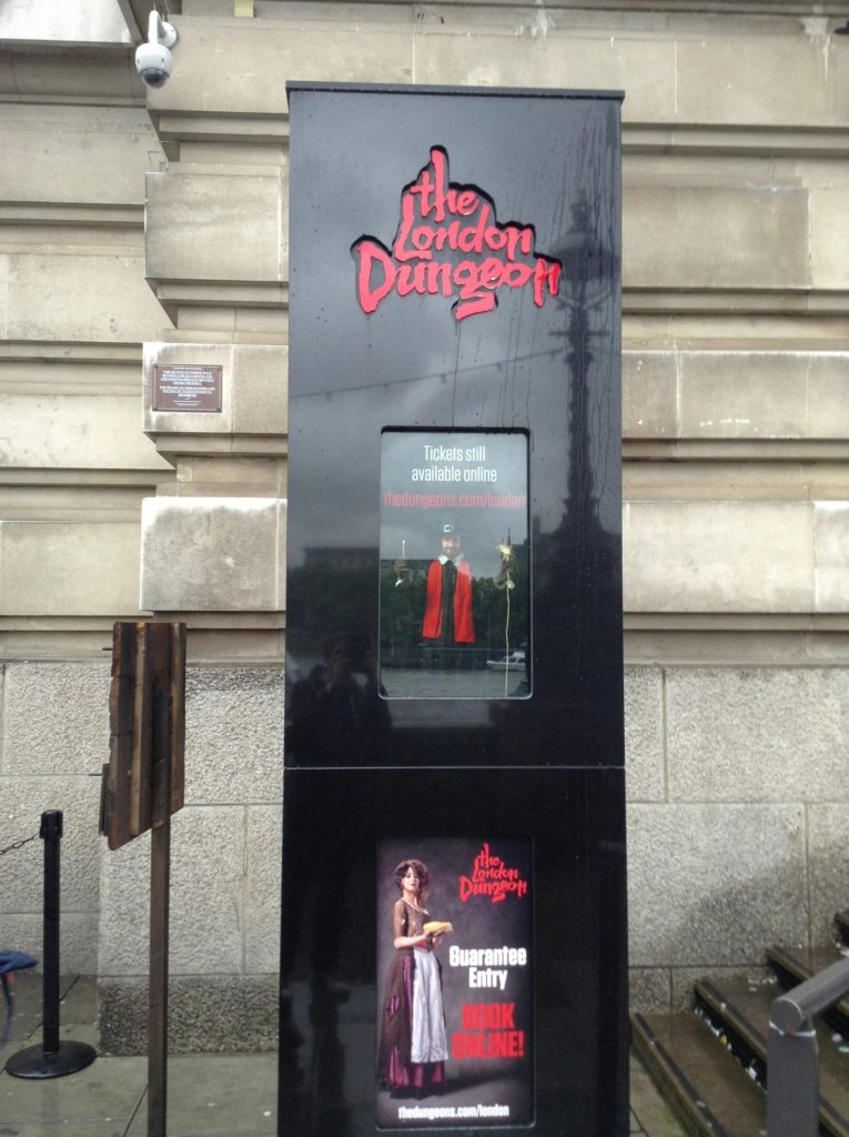 London Dungeon, cestopis Anglie