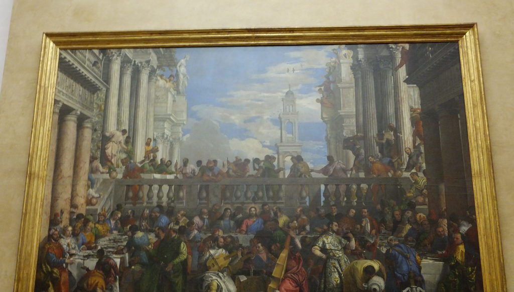 Poslední večeře, Louvre, Paříž přes Silvestra